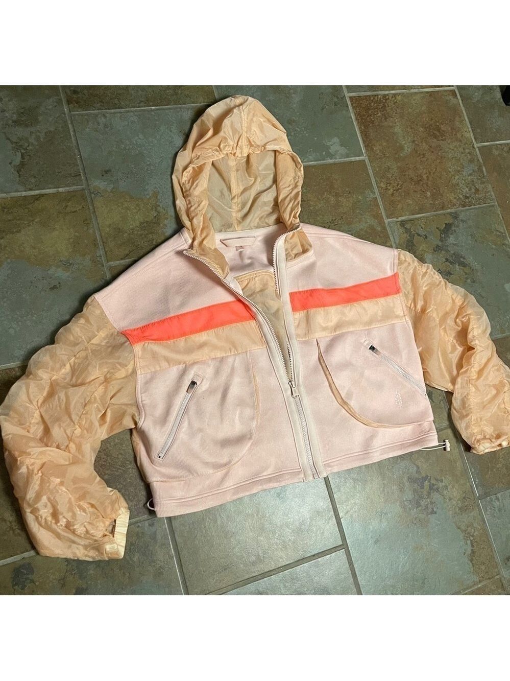 NWOT FP Movement Summer Breeze Sweat Zip Up Hoodie - Picture 7 of 7